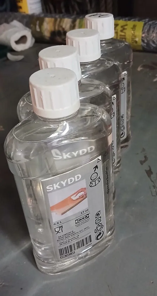IKEA SKYDD Wood Oil, 4 x 500ml Bottles, Unopened, - Image 1