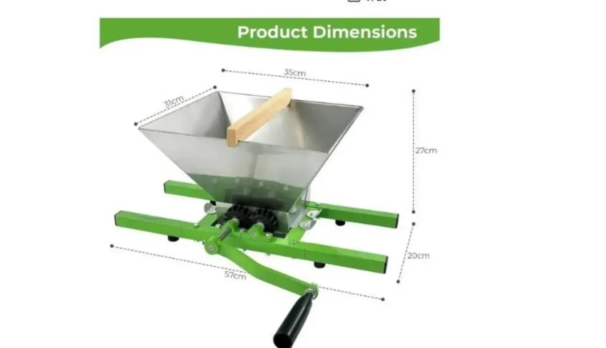Fruit Juice Press 12L with Fruit Grinding Mill - Image 2