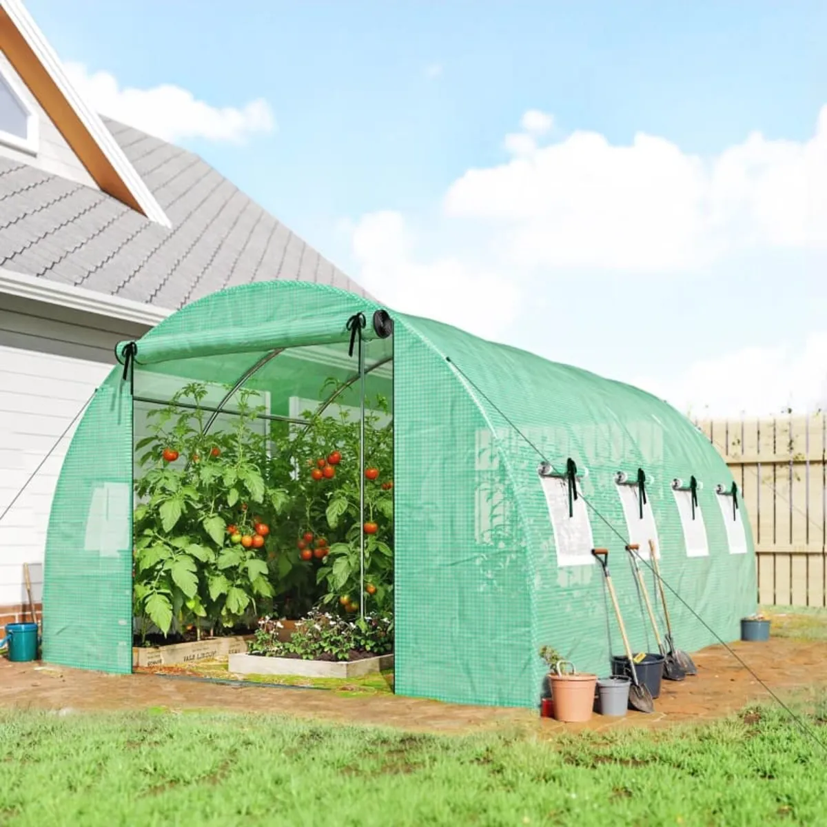 Greenhouse approx. 4 x 3 x 2 m Polytunnel with 2 R - Image 4