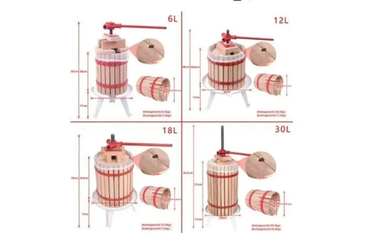 12L Fruit Extractor Press with Crusher Mill - Image 4