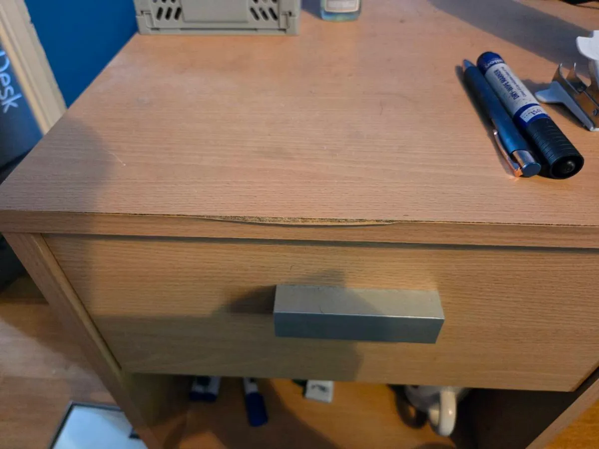 Office Desk w/ Shelves - Image 1