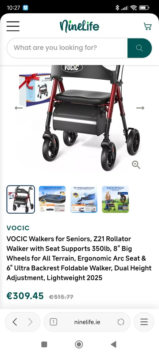 VOCIC Walkers for Seniors, Z21 Rollator Walker - Image 4