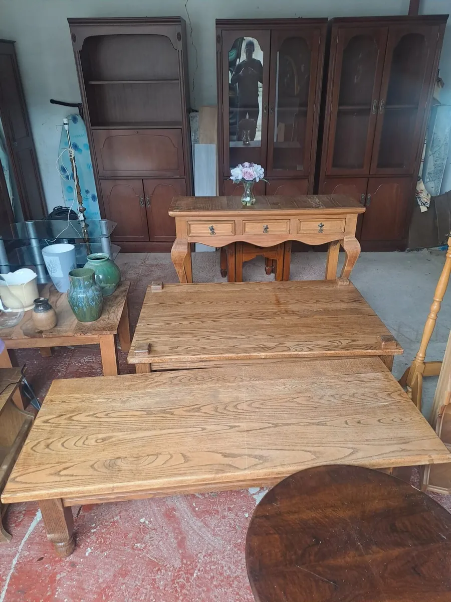 Pine wood coffee tables
