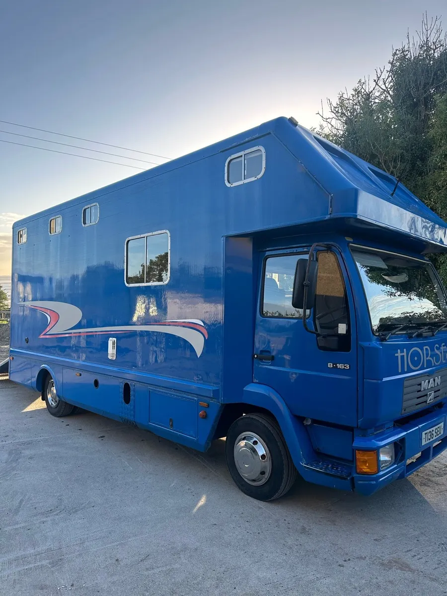 MAN 8-163 Horse lorry - Image 1