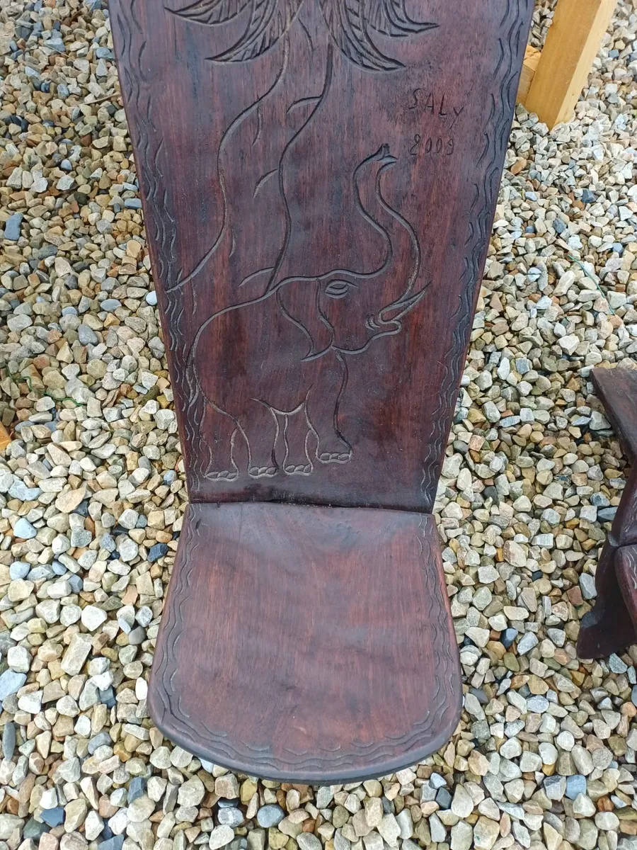 Vintage Teak Interlocking Chairs - Image 4