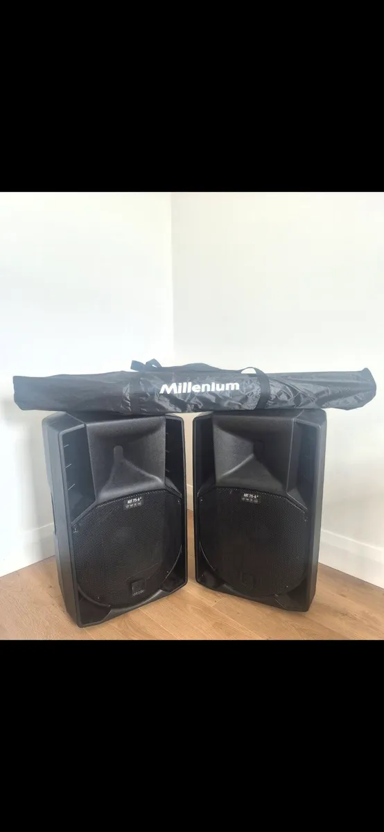 Pair RCF ART 715-A MK Speakers + Stands - Warranty - Image 1