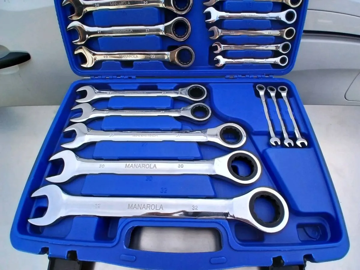 MANAROLA 22PC COMBINATION RATCHET WRENCH SET - Image 2