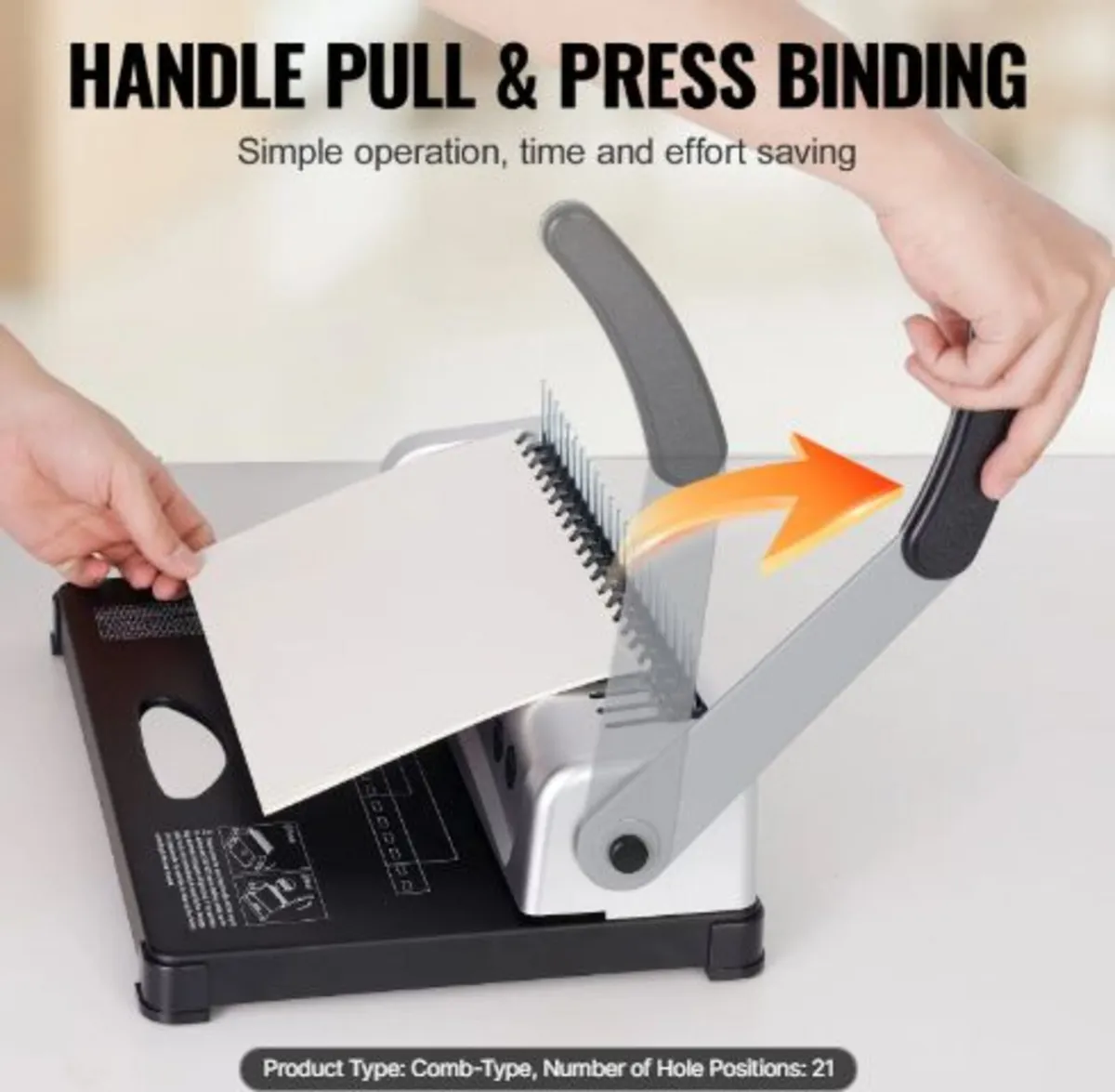 Binding Machine, Comb Binding Machine 21-Holes - Image 4