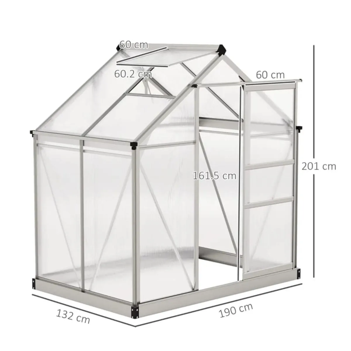 Polycarbonate Greenhouse, Large Walk-In Green Hous - Image 2