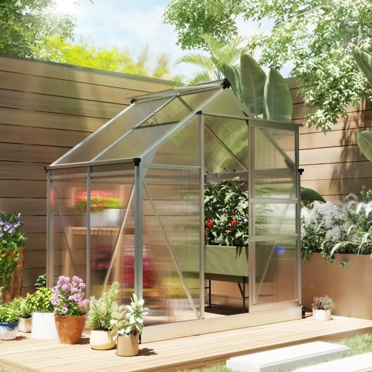 Polycarbonate Greenhouse, Large Walk-In Green Hous - Image 3