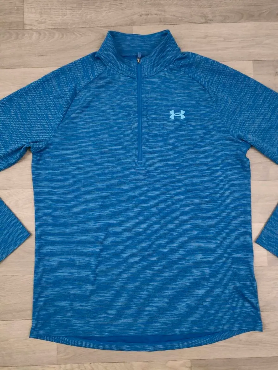 Under Armour Half Zip Golf Jumper Layer Mens M - Image 2