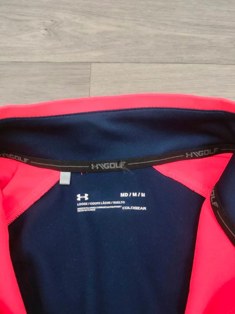 Under Armour Half Zip Golf Jumper Mens Medium - Image 4