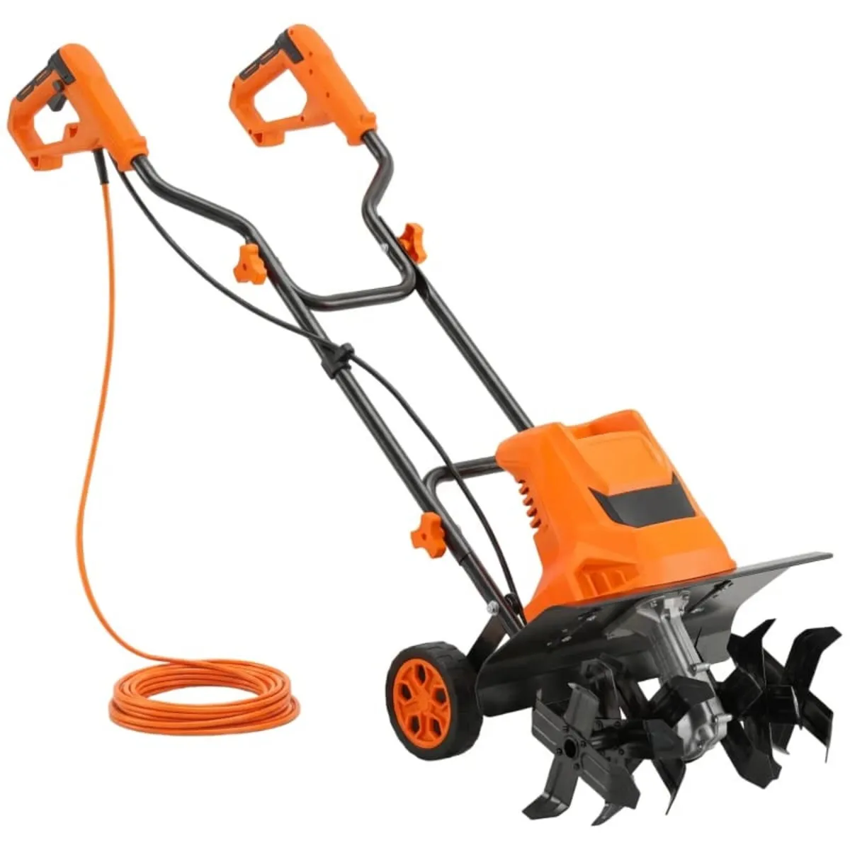 1500W Electric Garden Tiller with Foldable Handle, - Image 1
