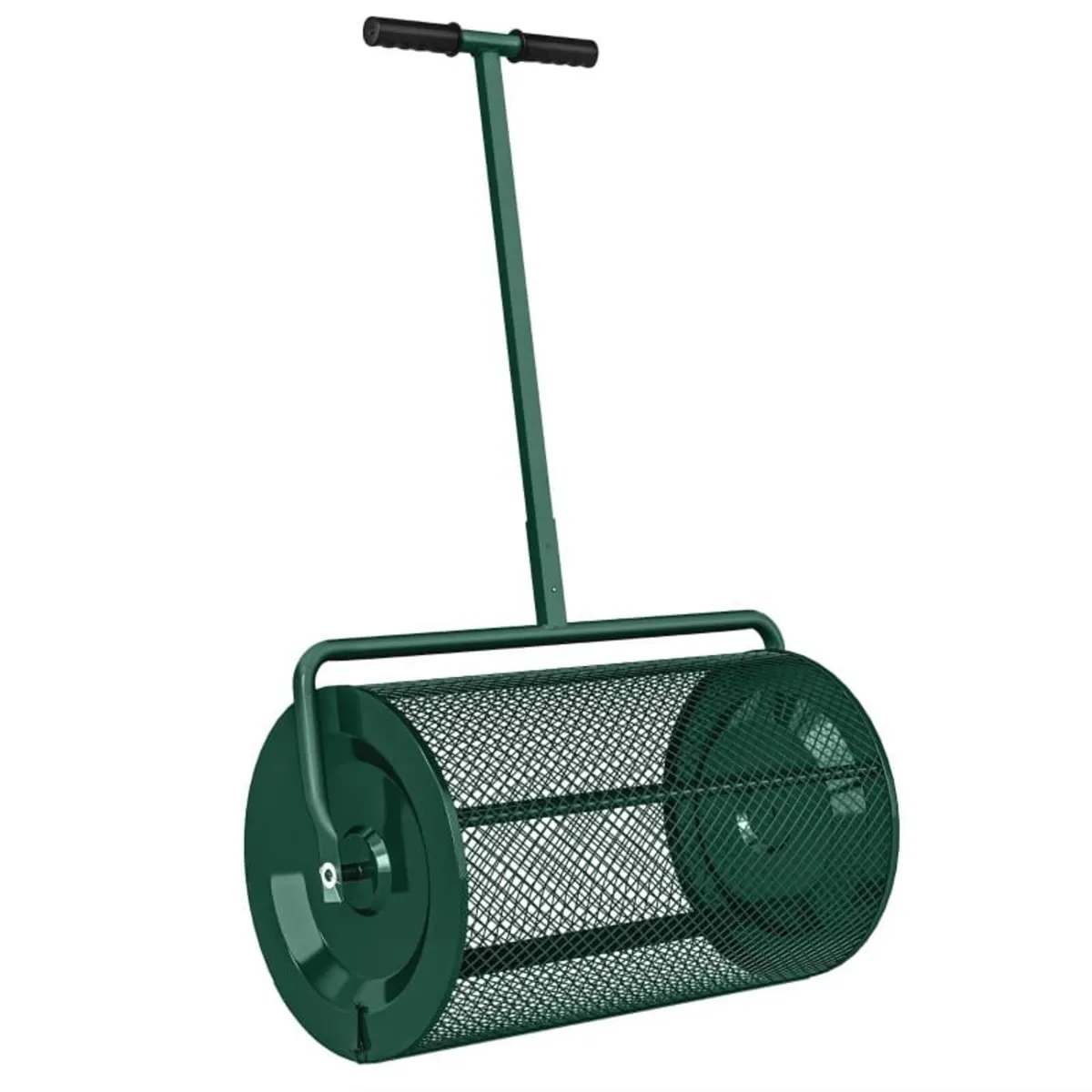 Compost Spreader, 24" Peat Moss Spreader with Heig - Image 1