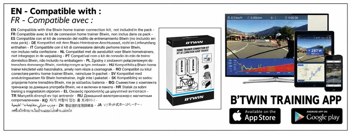 B’Twin IN’RIDE 100 Turbo Trainer - Image 3