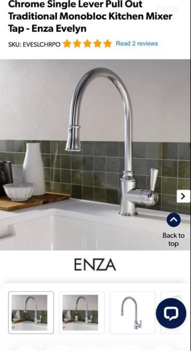 Kitchen Mixer Tap. Minobloc single lever - Image 1