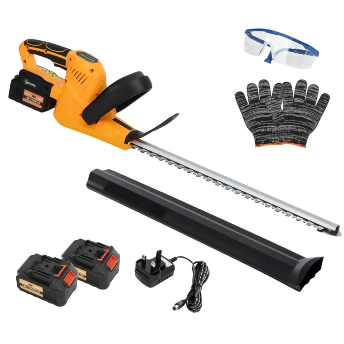 20" Cordless Hedge Trimmer, 18V Electric Hedge Cut - Image 1