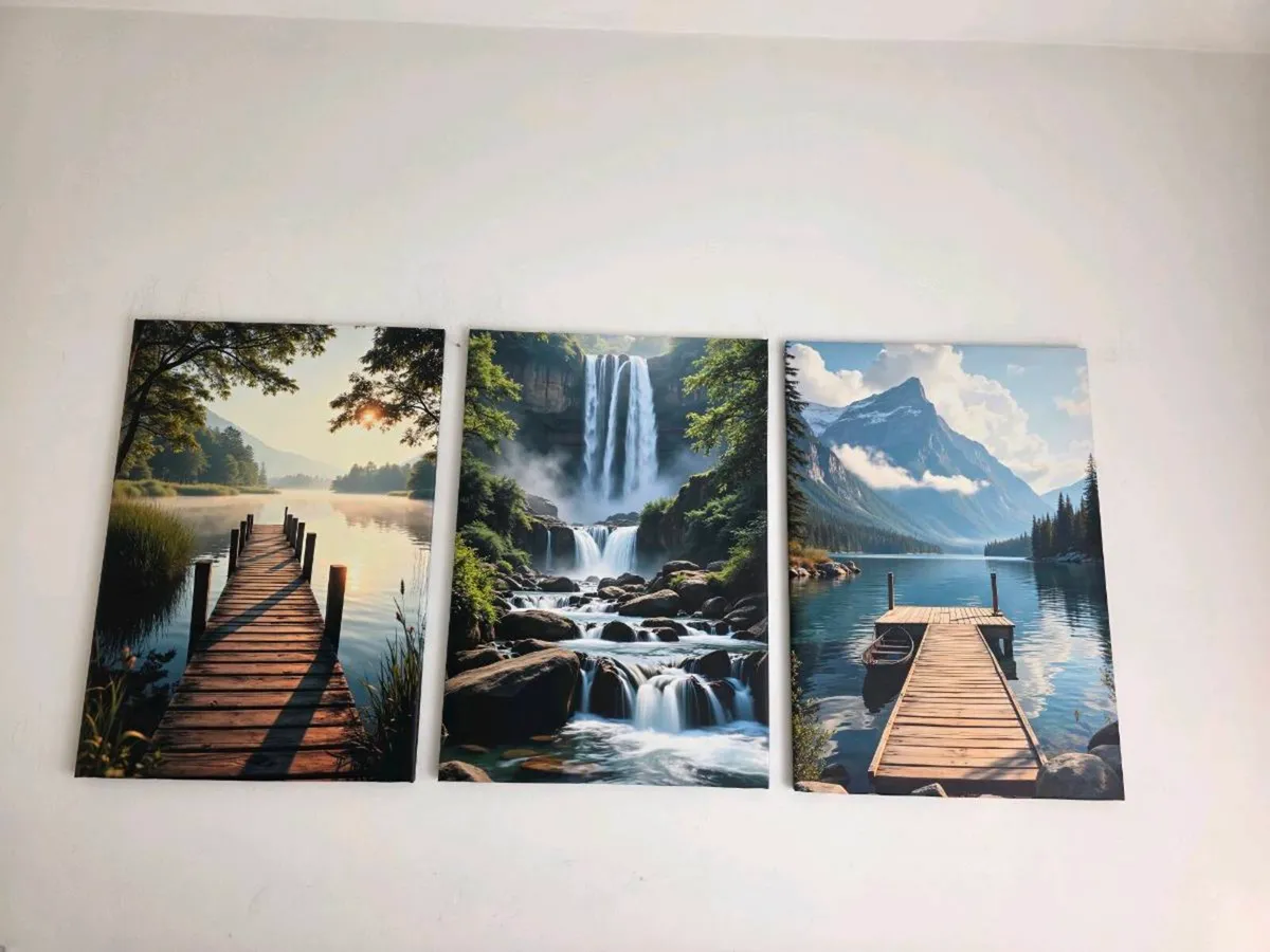 3 framed large canvas poster 46x66cm each size - Image 3