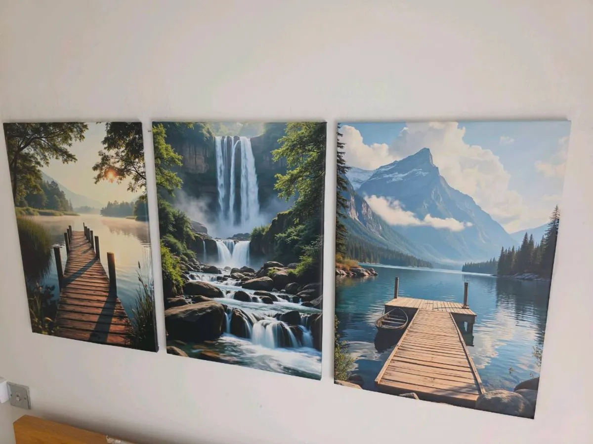 3 framed large canvas poster 46x66cm each size - Image 4