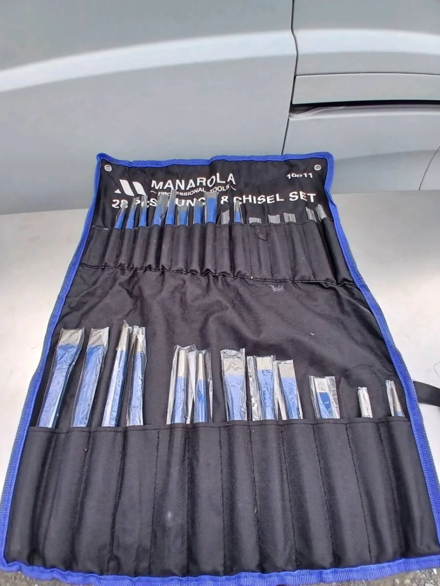 MANAROLA PROFESSIONAL 28PC PUNCH & CHISEL SET 🔨 - Image 1