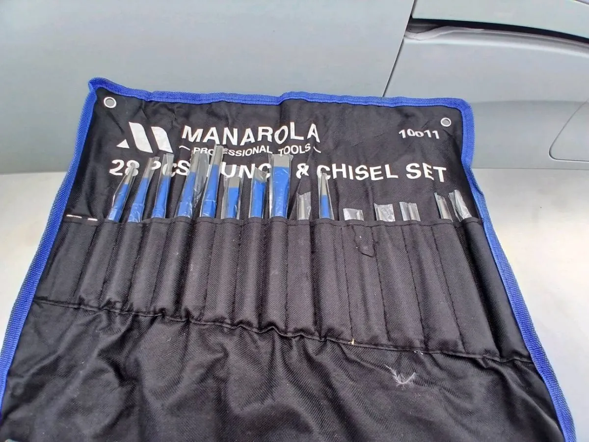 MANAROLA PROFESSIONAL 28PC PUNCH & CHISEL SET 🔨 - Image 3