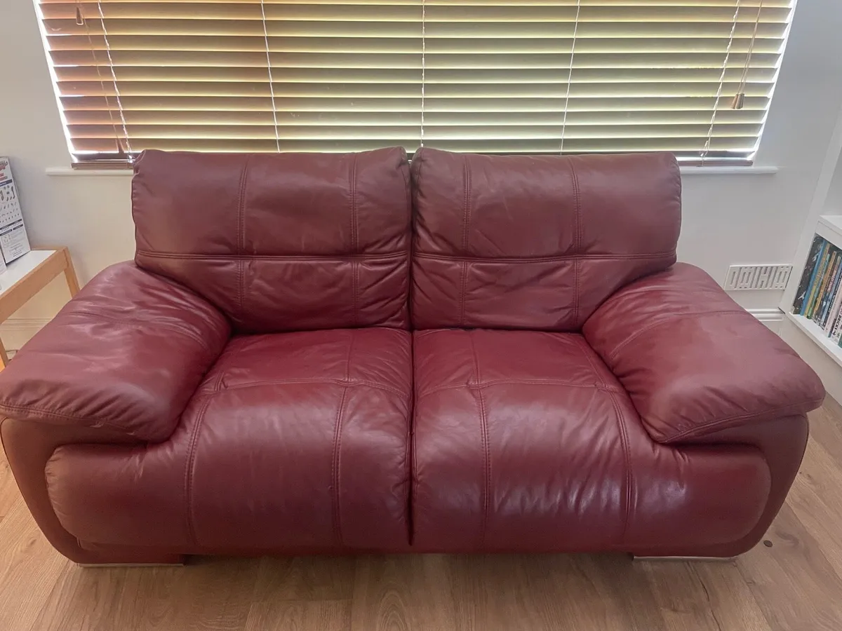 Leather Sofa 2 seater - Image 1