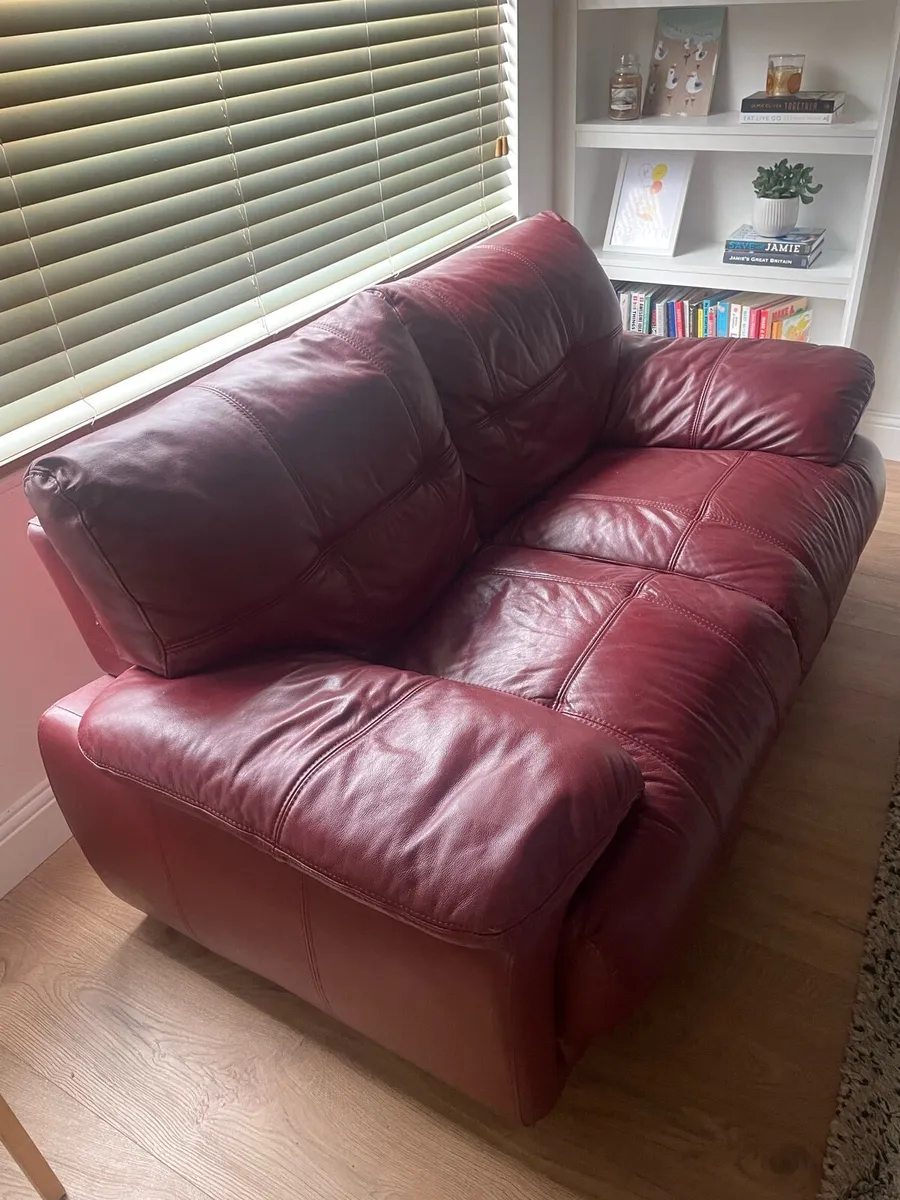 Leather Sofa 2 seater - Image 2