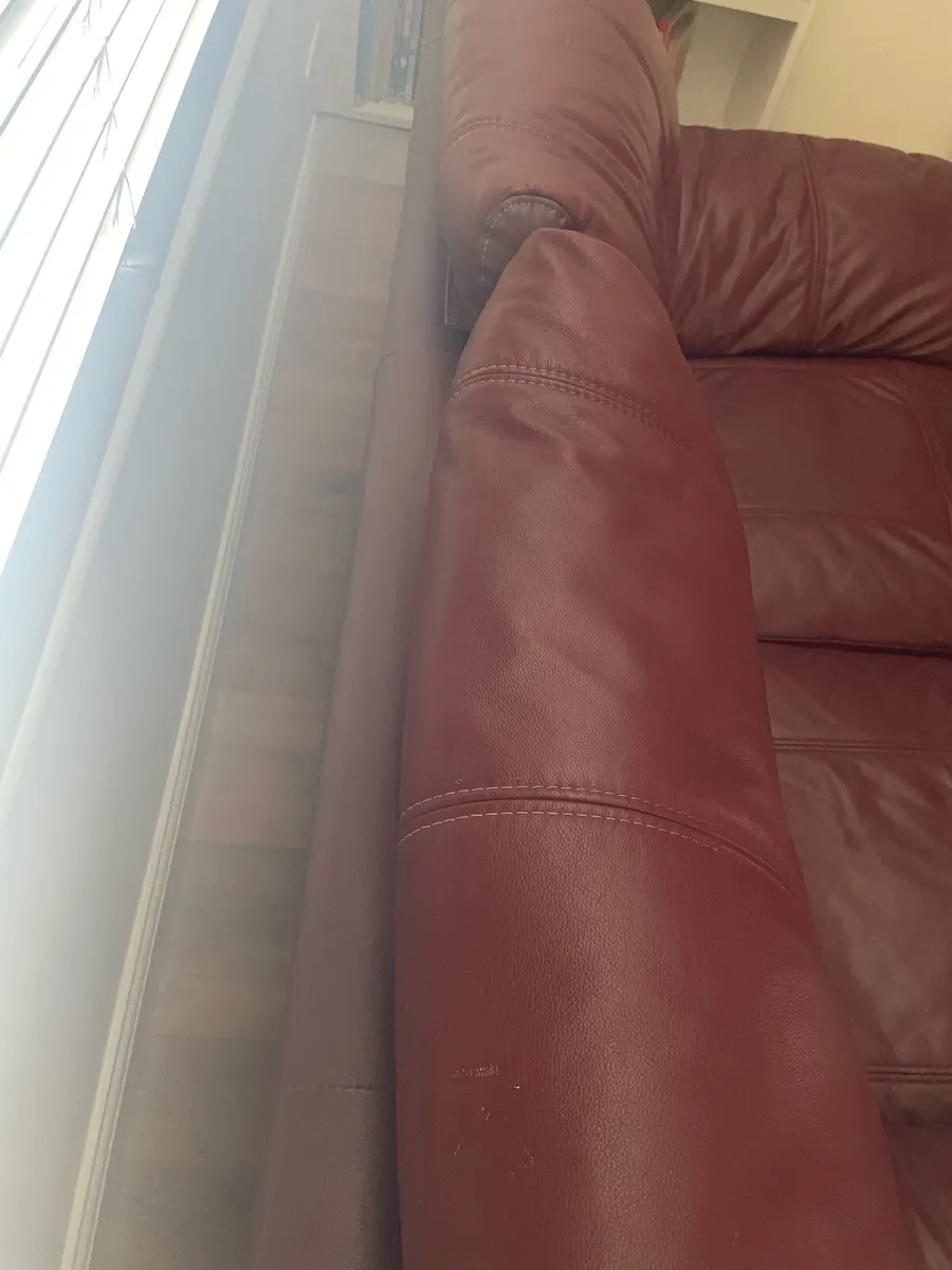 Leather Sofa 2 seater - Image 4