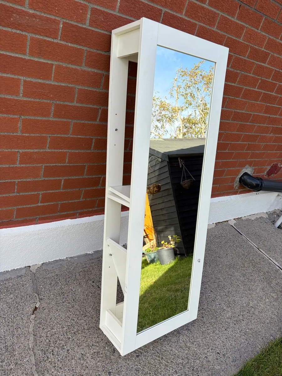 mirror with shelfs white - Image 1