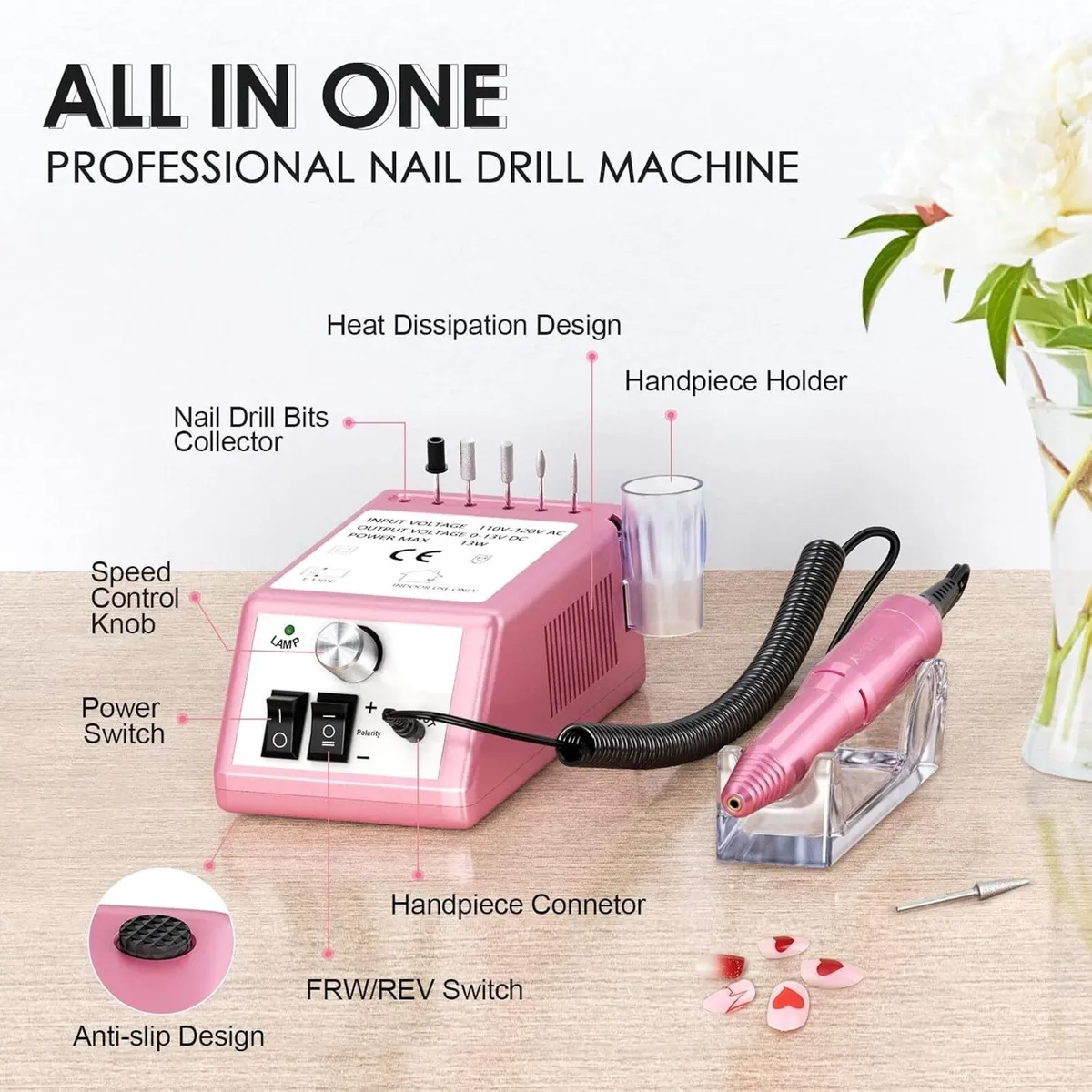 Professional Nail Drill for Acrylic Gel Nails - Image 4
