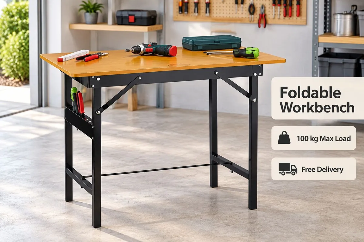 Folding Workbench Portable Work Table for DIY - Image 1
