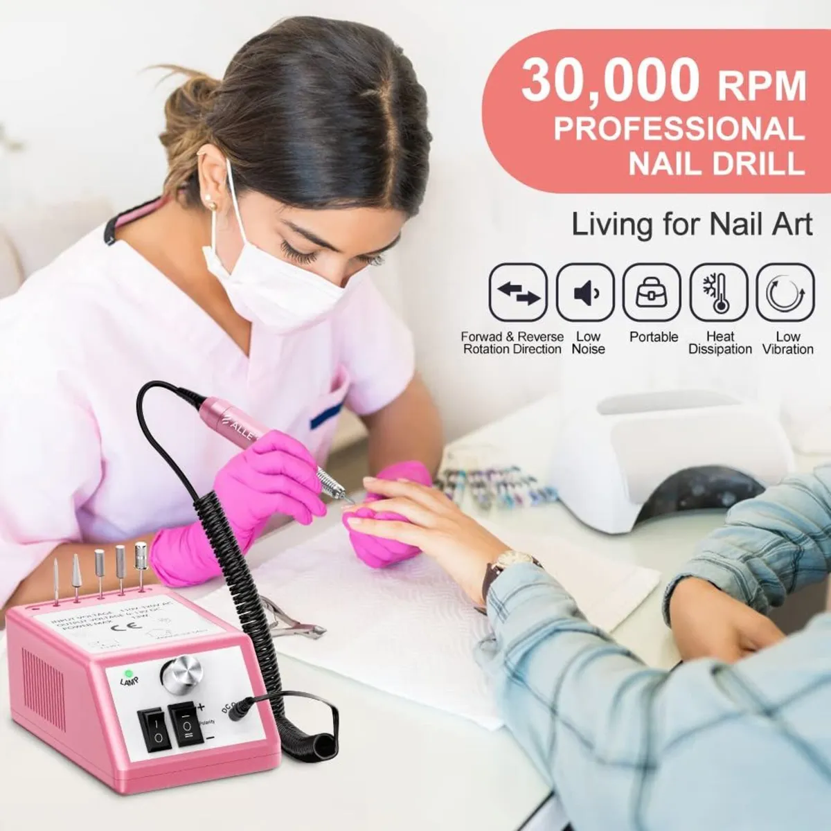 Electric Nail Filing Machine Salon Tool - Image 1