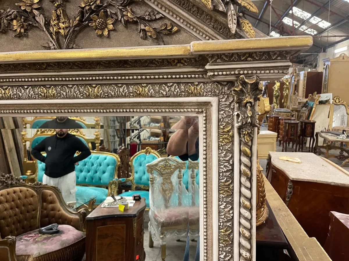 Very nice large mirror with light tones - Image 2