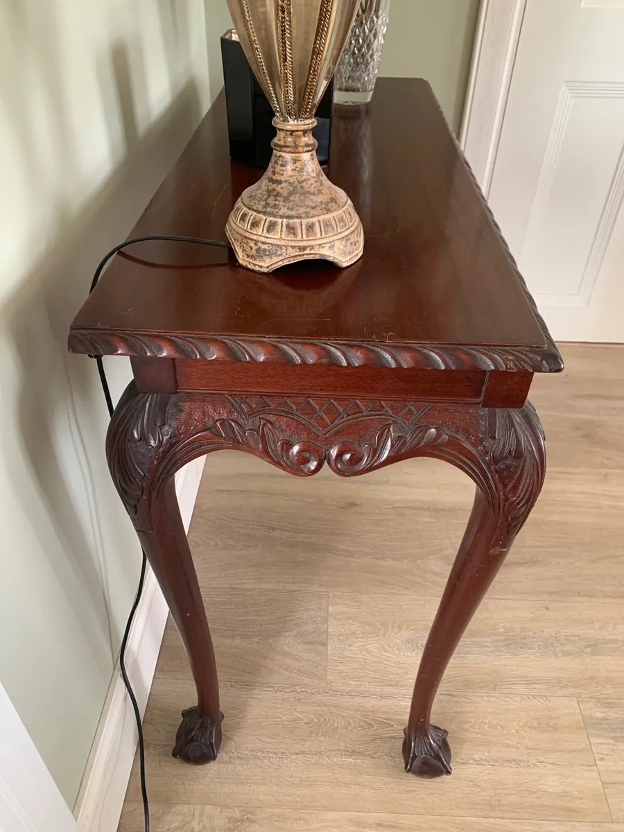 Chippendale Style Console Table - Image 3