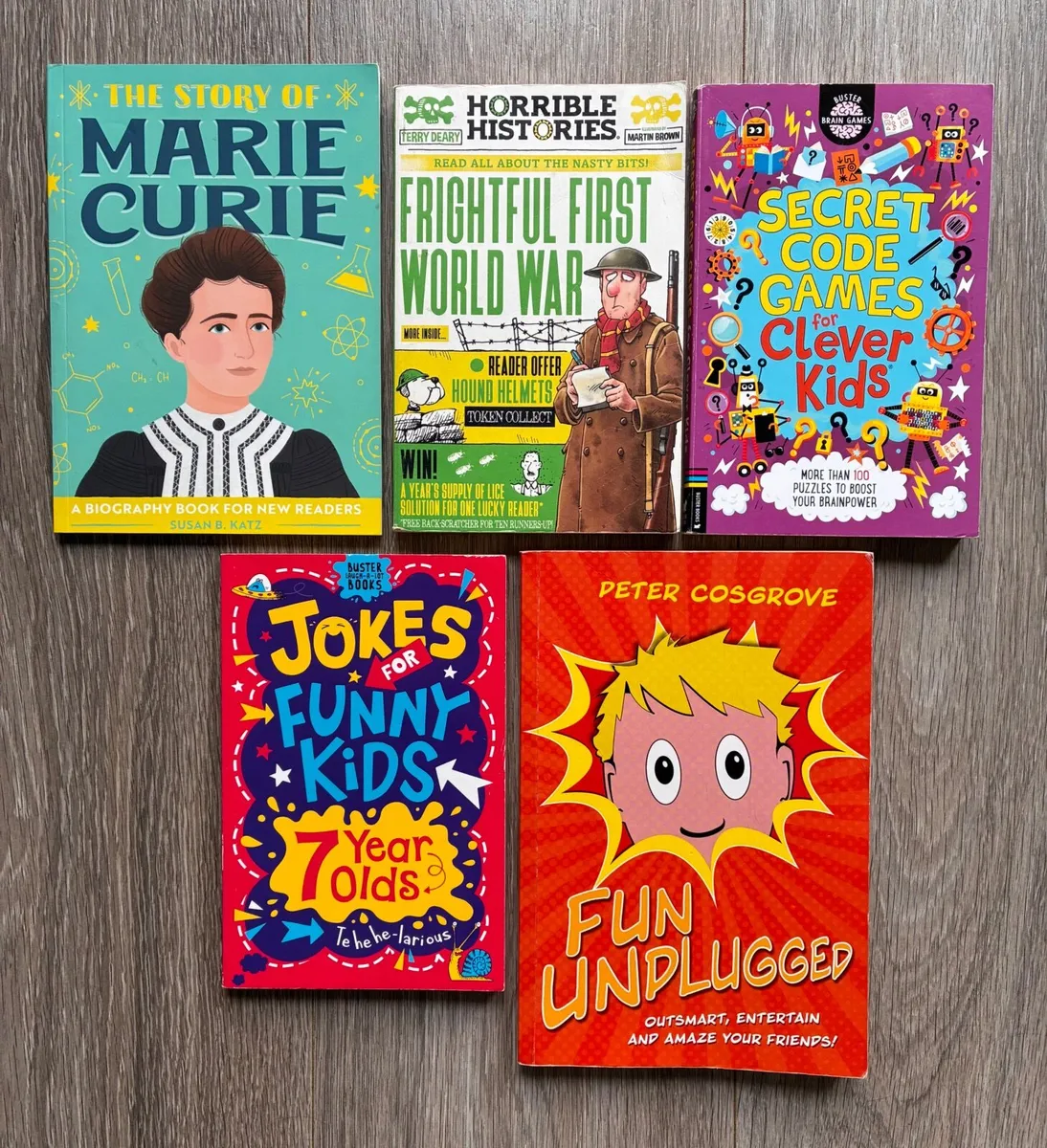 Bundle of 5 Children’s Books – Non-Fiction, Jokes