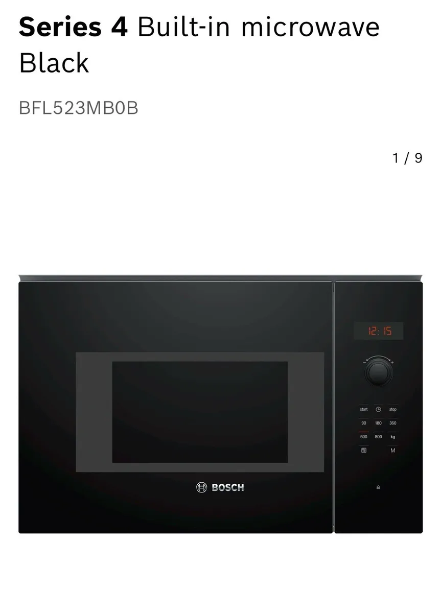 Bosch Built in Microwave - Image 1