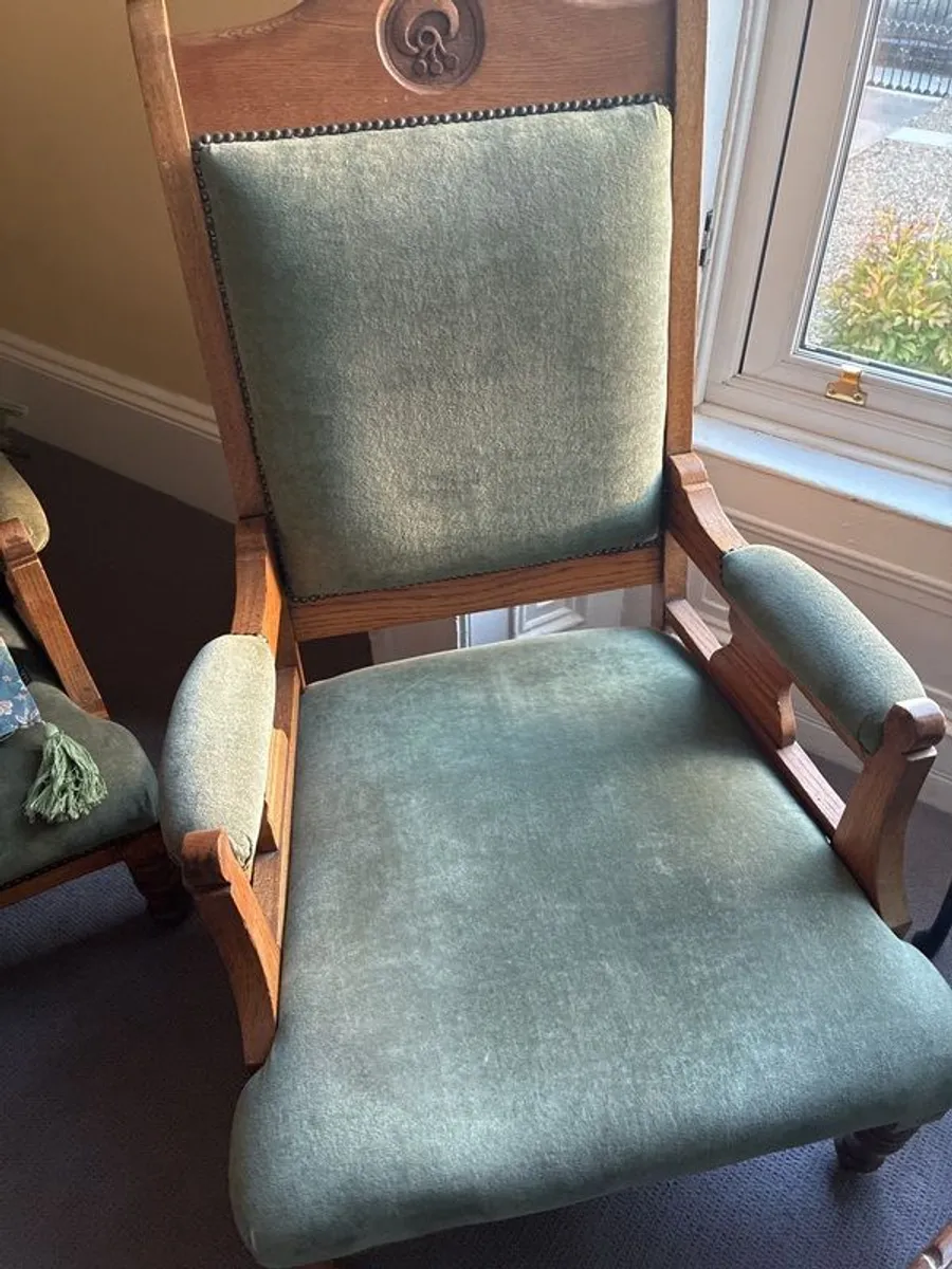 antique arm chairs - Image 1