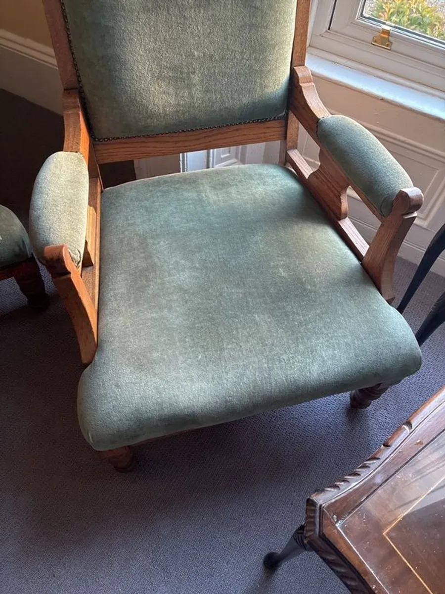antique arm chairs - Image 2