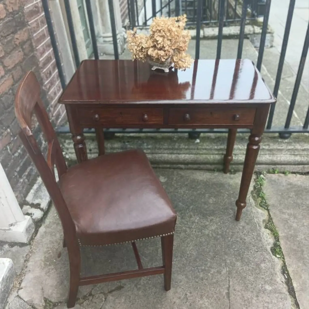 A George 111 style mahogany Writing Table - Image 3
