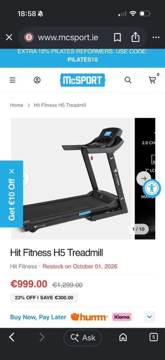 Hit Fitness H5 treadmill - Image 4