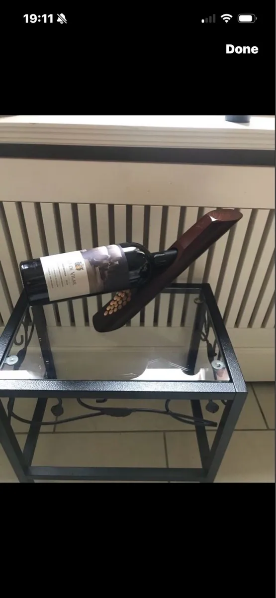 Wooden Balanced Wine Holder - Image 1