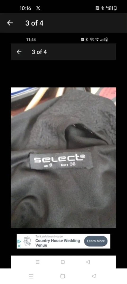 SELECT black elasticated waist with detail on the - Image 3
