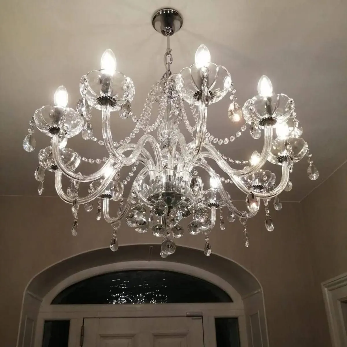 Chandelier 10 Bulb K9 Crystal Ceiling Light - Image 4