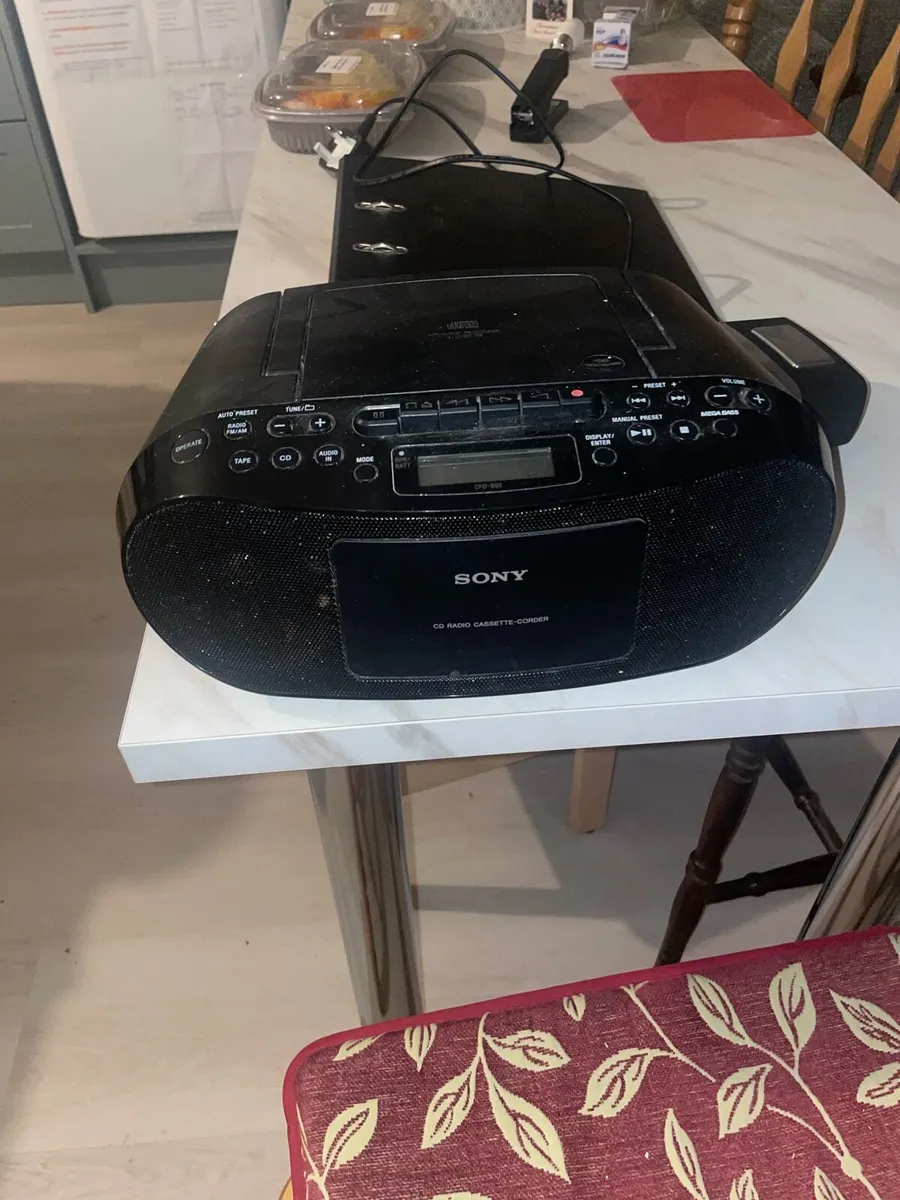 SONY Portable Stereo Unit, Radio, CD, MP3 & Tape - Image 1