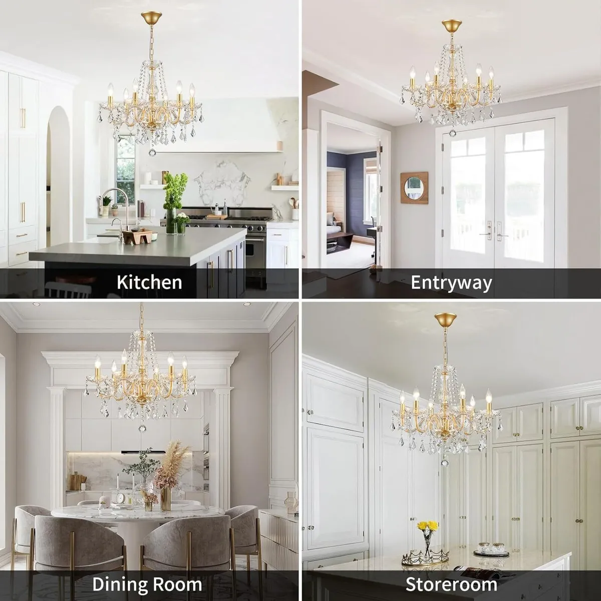 Chandelier Contemporary Crystal 10 Lights - Image 2