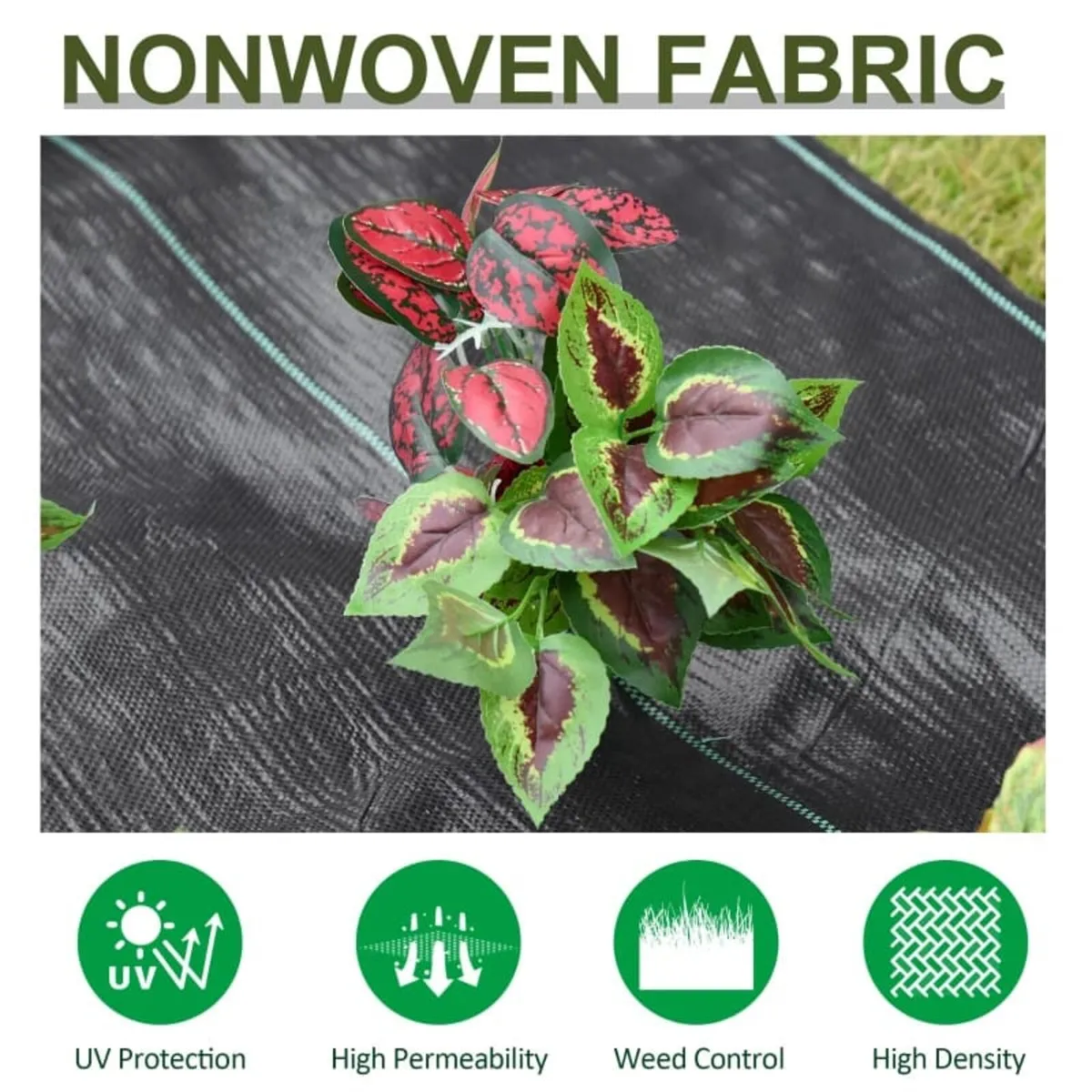 2x50m Gardener Premium Weed Barrier Landscape Fabr - Image 3