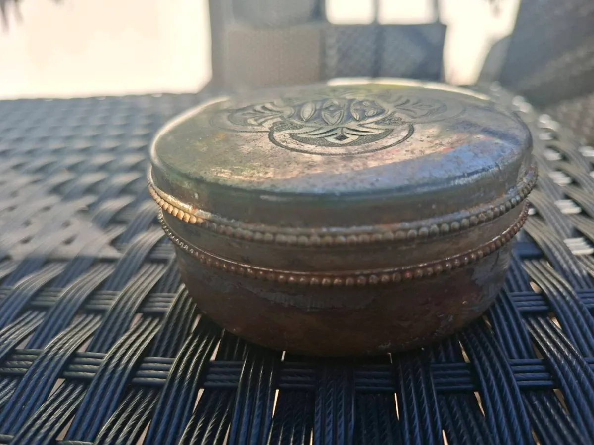 Old Silver-plated Eucharist Box - Image 4