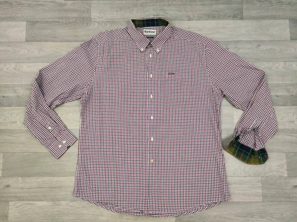 Barbour Button Down Check Oxford Shirt Mens XXL - Image 1