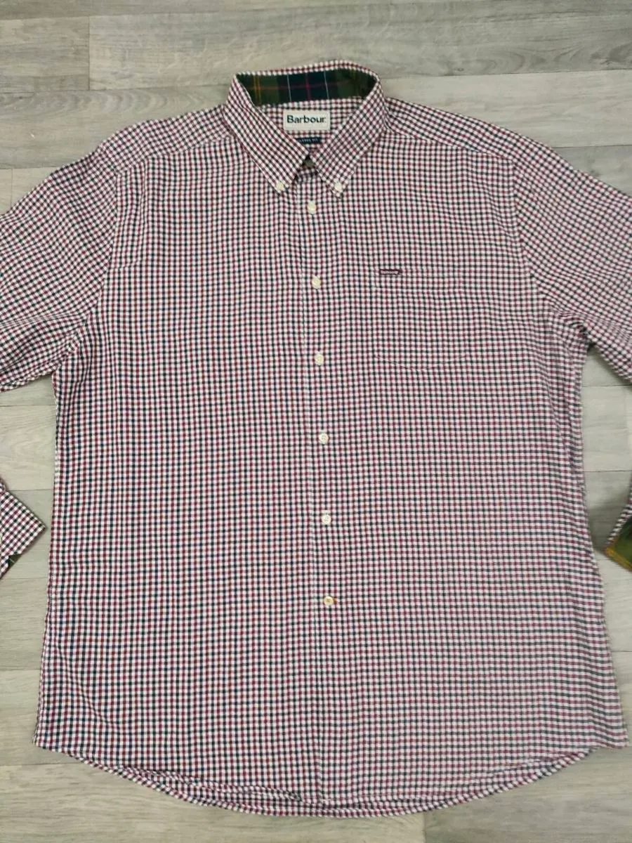 Barbour Button Down Check Oxford Shirt Mens XXL - Image 2
