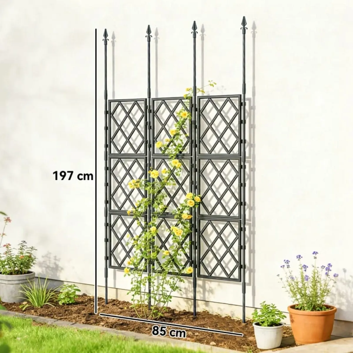 Foldable Garden Trellis, Lattice Climbing Support - Image 4
